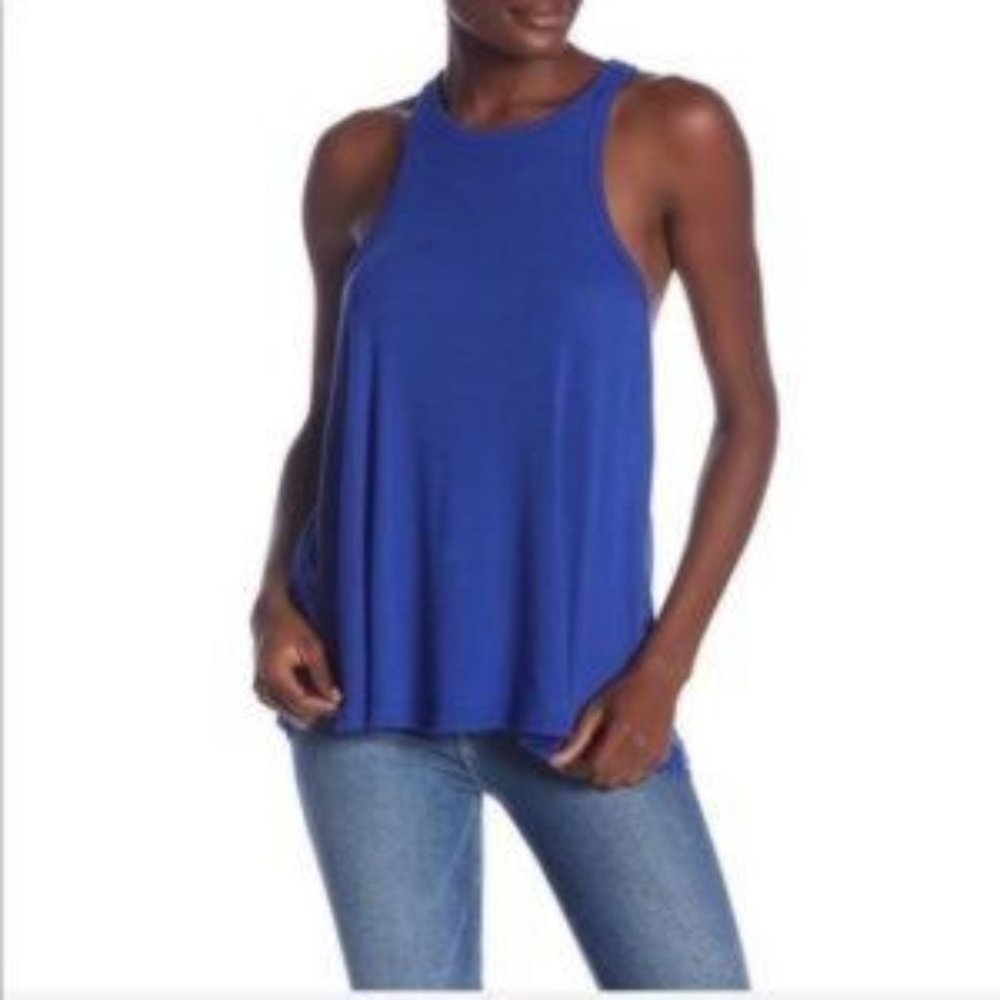 NWT Free People Slinky Royal Blue Tank Top